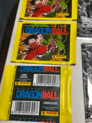 Lote Dragon Ball Z Cartas y Chapas