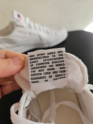 Zapatillas Nike Lona Blancas Talla 37
