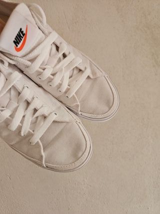 Zapatillas Nike Lona Blancas Talla 37