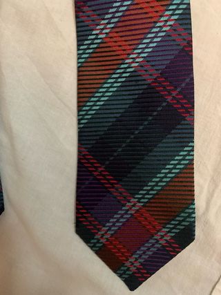 Cravatta Etro Milano pura seta a fantasia scozzese