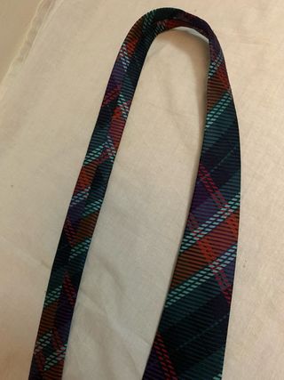 Cravatta Etro Milano pura seta a fantasia scozzese