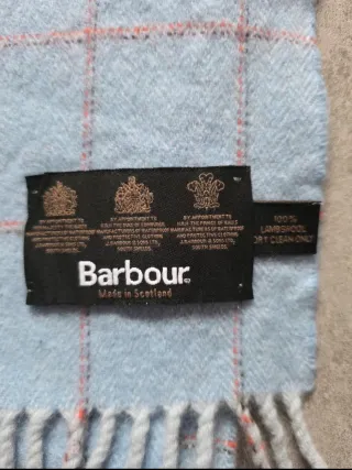 Sciarpa Barbour uomo azzurra a quadri