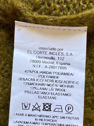 Chaleco punto lana Mohair Amitié Talla S