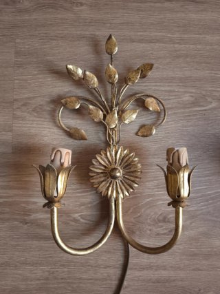 Apliques italianos vintage dorados