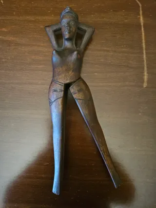 Statuetta schiaccianoci in legno 30cm fatta a mano