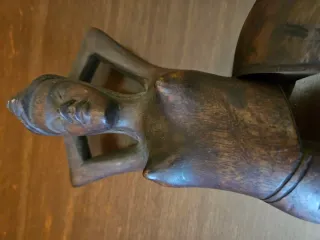 Statuetta schiaccianoci in legno 30cm fatta a mano