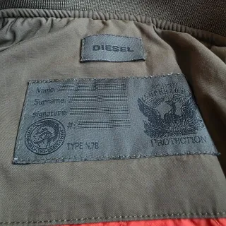 Chaqueta Bomber Aviador Diesel Verde Militar