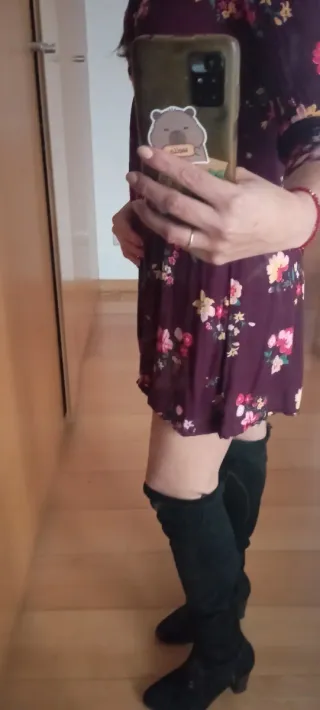 Vestido estampado floral mujer Talla XS