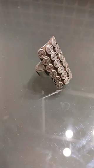 Anillo plata de ley ajustable