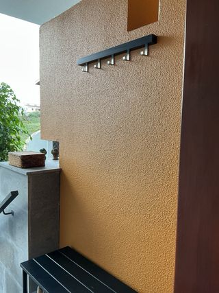 Banco zapatero metálico negro