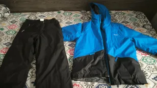 Conjunto esquí infantil azul y negro