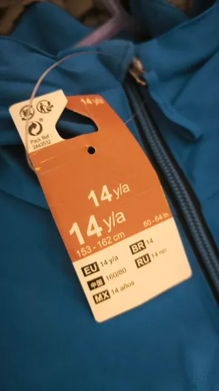 Conjunto esquí infantil azul y negro