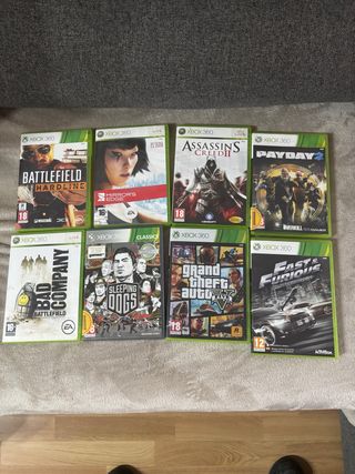 Xbox 360 Juegos: Battlefield, Assassin's Creed II,