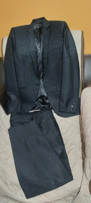 Traje T XS Negro niño