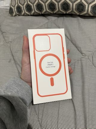 Custodia iPhone 14 Pro Max Arancione Trasparente