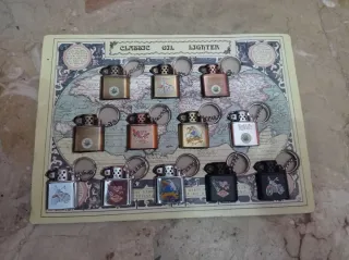 Portachiavi accendini vintage set