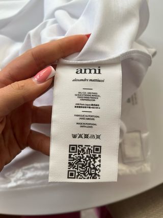 Camiseta AMI Paris blanca oversize M