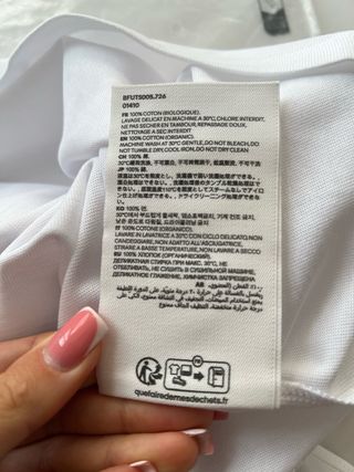 Camiseta AMI Paris blanca oversize M