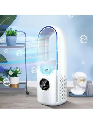 Ventilador Portátil sin Aspas Blanco/Azul