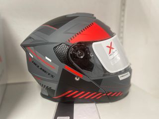 Casco Modular X Helmets FF950 Discover gris/rojo