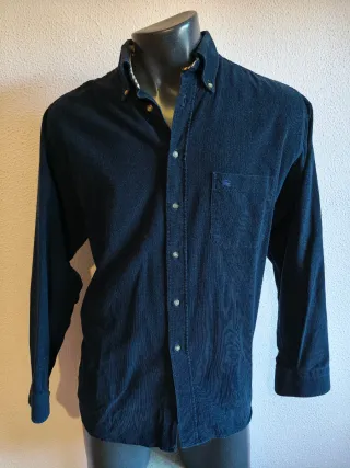Camisa Burberry Pana Azul Talla L Hombre Nueva