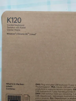 Teclado Logitech Negro. K120 USB