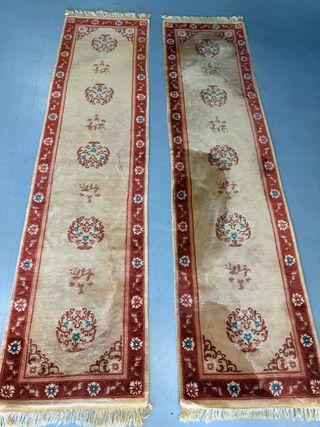 Coppia di tappeti cinesi Pechino
