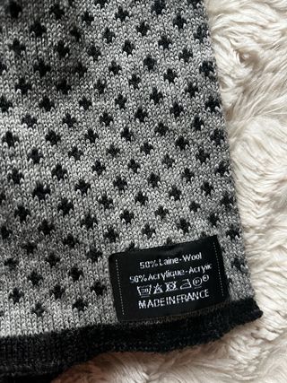 Elegante bufanda de lana para hombre