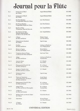 Mozart. Concierto flauta No 3 en Do mayor. KV 285b