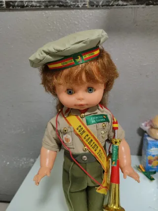 Muñeca funcionando militar mili ejercito