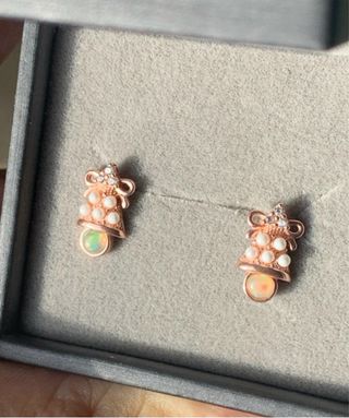 Pendientes Plata y Ópalo