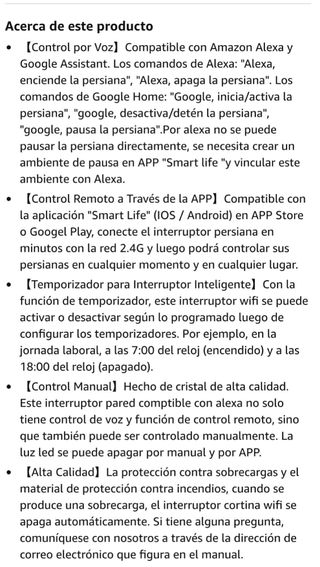 2 Interruptores Persiana WiFi Etersky