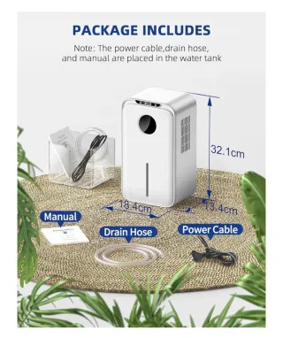 Deshumidificador 810ml/día Blanco