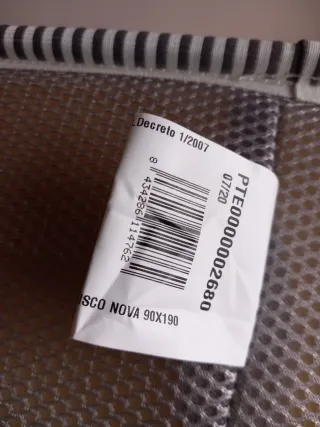 Colchón viscoelástico 90x190 Aloe Vera