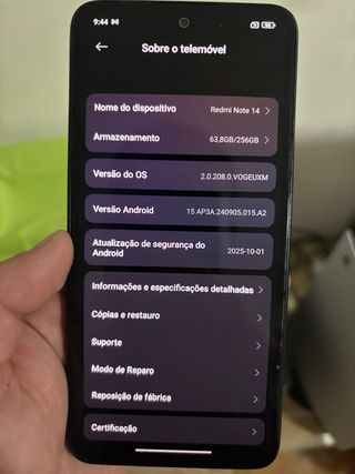 Xiaomi Redmi Note 14 Preto 108MP