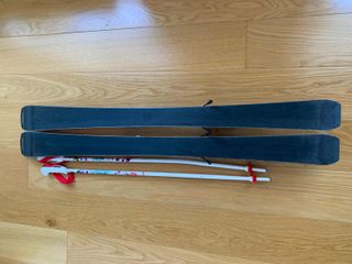 Esquís niño Wedze 120cm con bastones