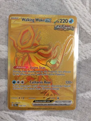 Walking Wake EX Carta Pokémon Dorada 220 HP