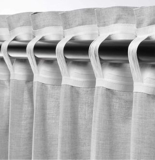 Cortinas Ikea Hannalill Gris (2x) 100% Algodón