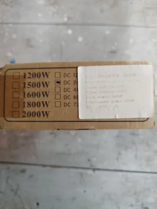 Inversor Onda Pura 1600W 24V Nuevo