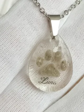 Colgante Memorial Personalizado Huella