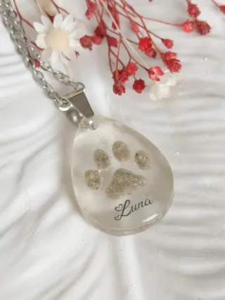 Colgante Memorial Personalizado Huella