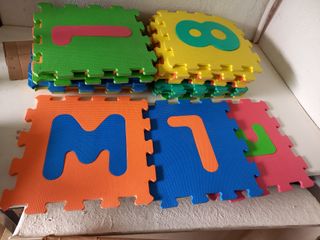 Alfombra Puzzle Infantil Números y Letras