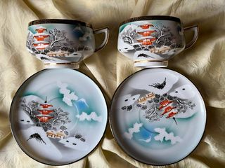 Servizio tè per 2 in porcellana giapponese molto fine