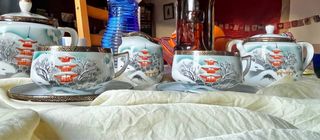 Servizio tè per 2 in porcellana giapponese molto fine