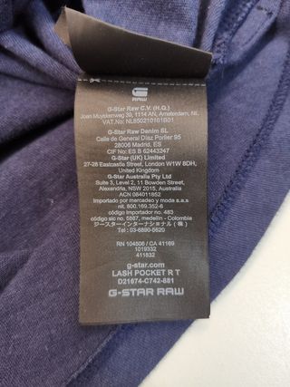 Camiseta G-Star Raw Hombre