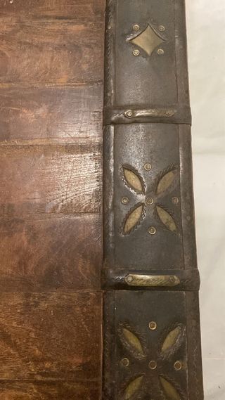 Mesa India Antigua Madera y Metal 1920