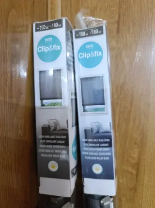 Tende avvolgibili grigie nuove