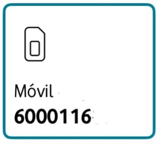 Número Móvil 6000116
