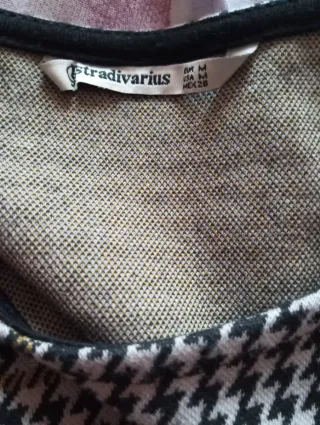 Vestido de cuadros Stradivarius