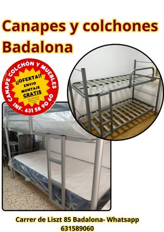 Letto a castello + 2 materassi